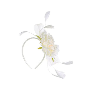 Ruby Rocks Lillia Fascinator White